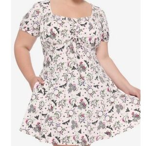Never Worn Hot Topic Witchy Florals Empire Dress